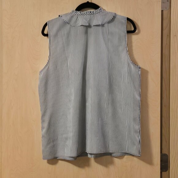 Karl Lagerfeld Paris Yagavi Button Up Ruffle Blouse - Picture 6 of 6